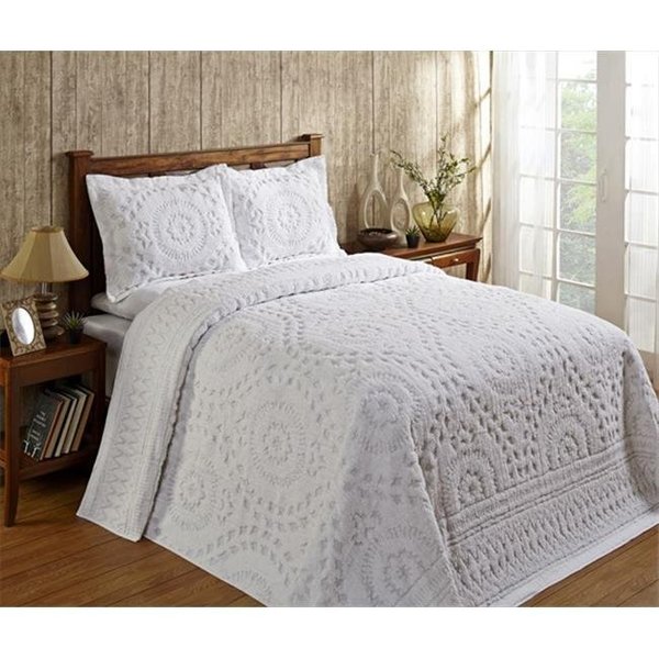 Better Trends Better Trends BSRIDOWH Double & Full Rio Bedspread; White - 96 in. BSRIDOWH